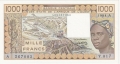 West African States 1000 Francs, 1981